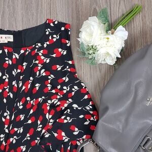 MARNI - Rhythm Print Sleeveless Dress, Red/Black sz L